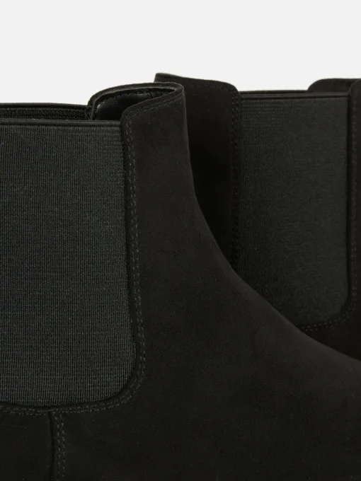 Faux Suede Chelsea Boots