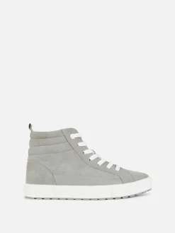 Faux Suede Chunky High Tops