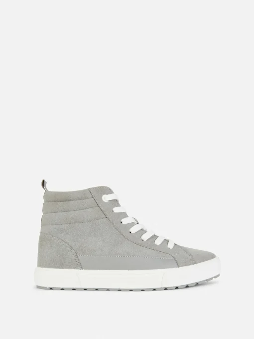 Faux Suede Chunky High Tops