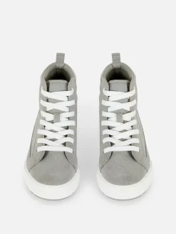 Faux Suede Chunky High Tops