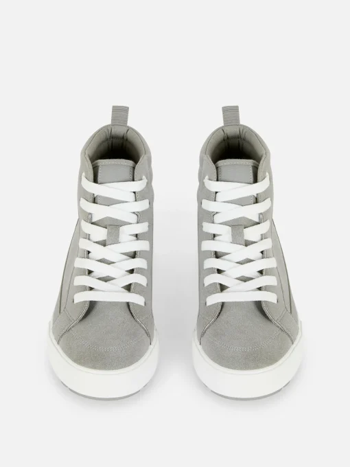 Faux Suede Chunky High Tops