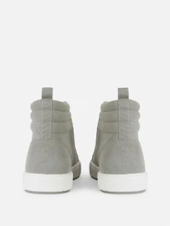 Faux Suede Chunky High Tops
