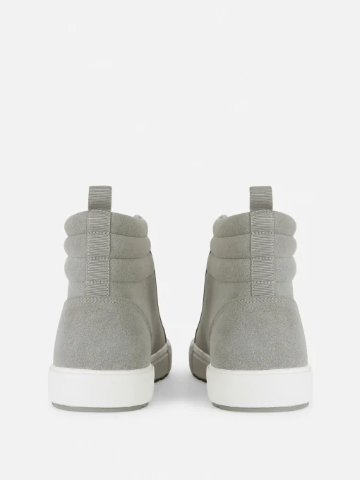 Faux Suede Chunky High Tops