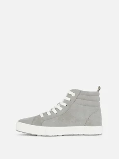 Faux Suede Chunky High Tops