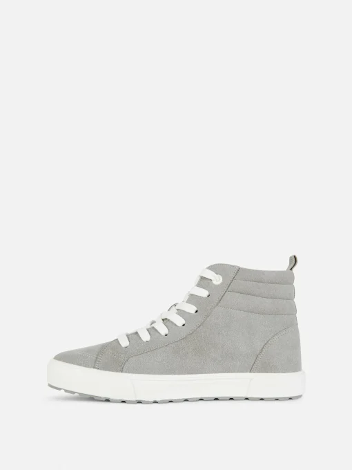 Faux Suede Chunky High Tops