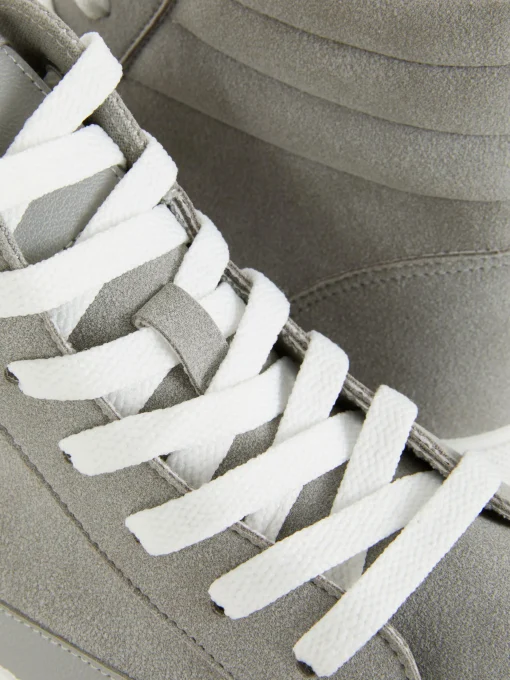 Faux Suede Chunky High Tops