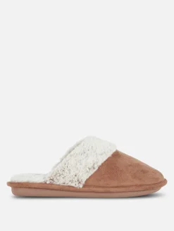 Faux Suede Slippers