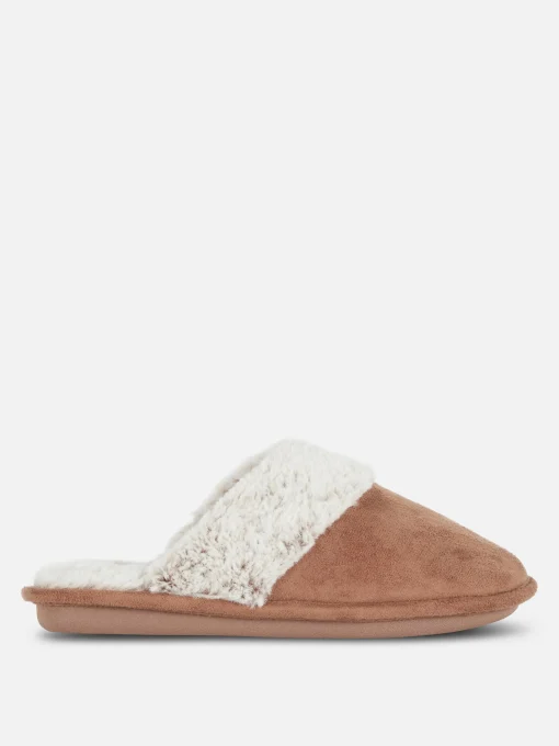 Faux Suede Slippers