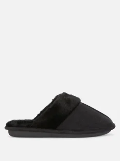 Faux Suede Slippers