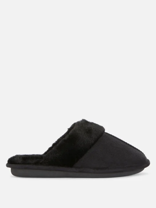 Faux Suede Slippers