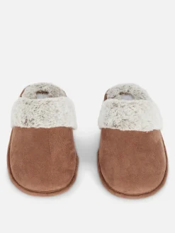 Faux Suede Slippers