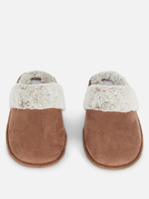 Faux Suede Slippers