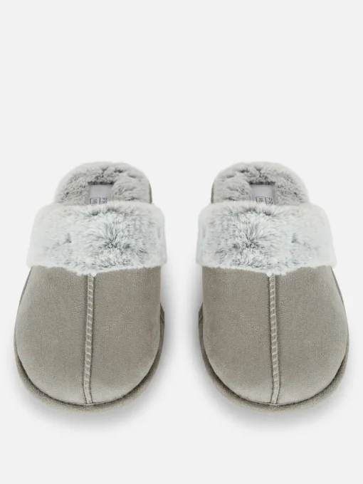Faux Suede Slippers