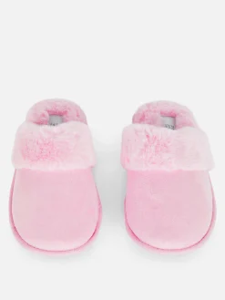 Faux Suede Slippers