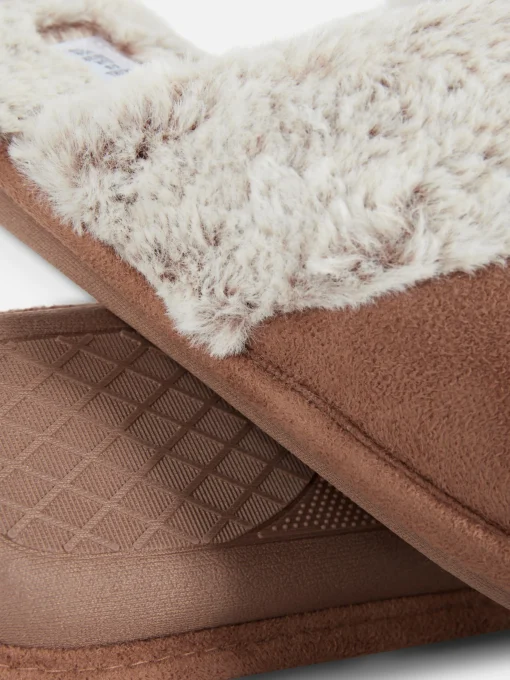Faux Suede Slippers
