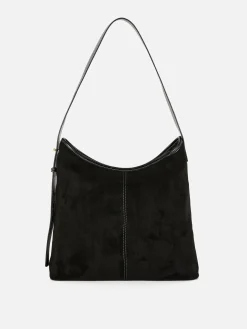 Faux Suede Slouchy Shopper