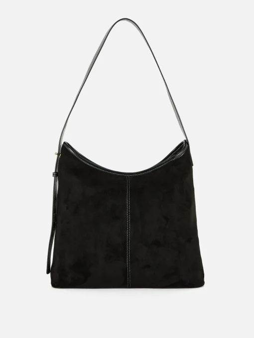Faux Suede Slouchy Shopper