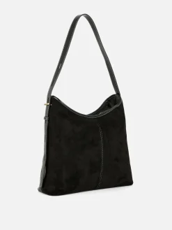 Faux Suede Slouchy Shopper