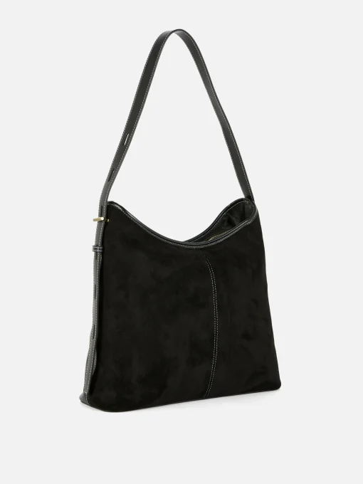 Faux Suede Slouchy Shopper