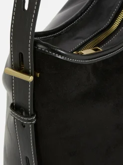 Faux Suede Slouchy Shopper
