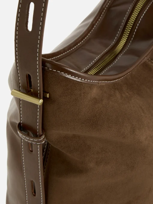 Faux Suede Slouchy Shopper