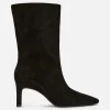 Faux Suede Stiletto Boots