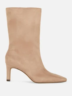 Faux Suede Stiletto Boots