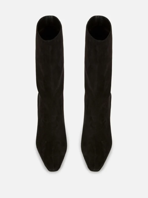 Faux Suede Stiletto Boots