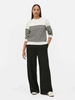 Fine Knit Crew Neck Sweater