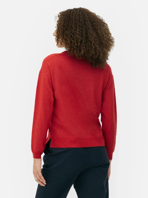 Fine Knit Crew Neck Sweater