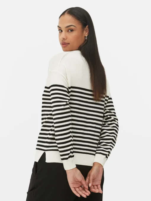 Fine Knit Crew Neck Sweater