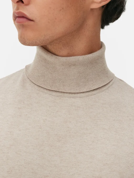 Fine Knit Roll Neck Sweater