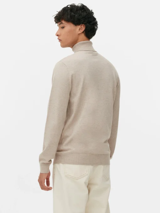 Fine Knit Roll Neck Sweater