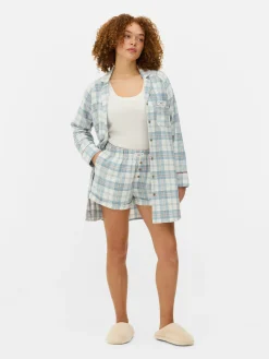 Flannel Check Long Nightshirt