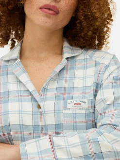 Flannel Check Long Nightshirt