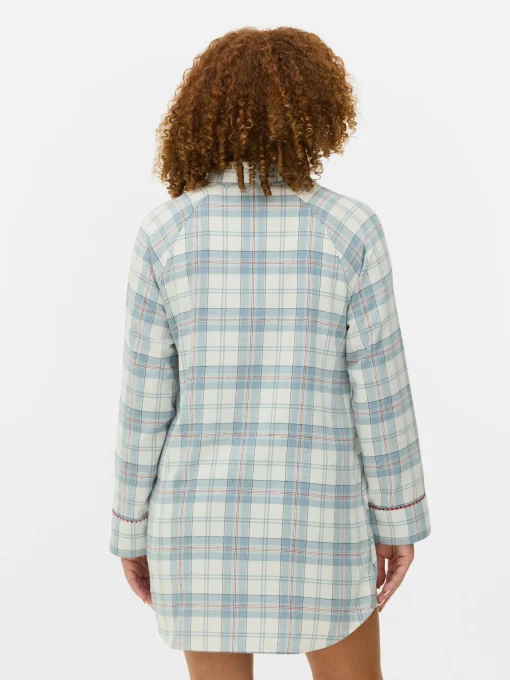 Flannel Check Long Nightshirt