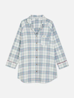 Flannel Check Long Nightshirt