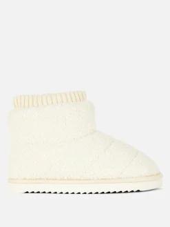 Fleece Sock Slipper Boots