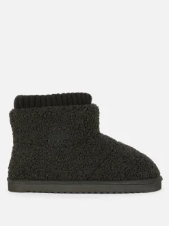 Fleece Sock Slipper Boots