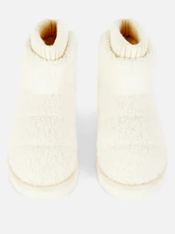 Fleece Sock Slipper Boots