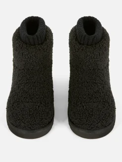 Fleece Sock Slipper Boots