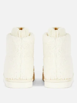 Fleece Sock Slipper Boots