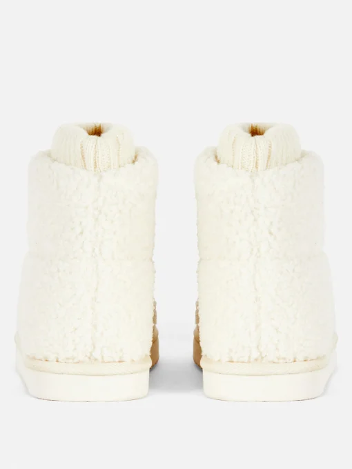 Fleece Sock Slipper Boots