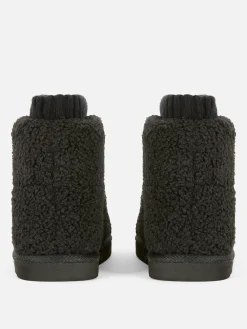 Fleece Sock Slipper Boots