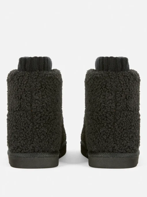 Fleece Sock Slipper Boots
