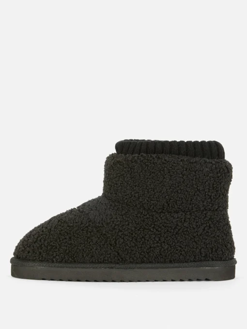 Fleece Sock Slipper Boots