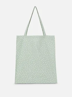Floral Cotton Canvas Shopper
