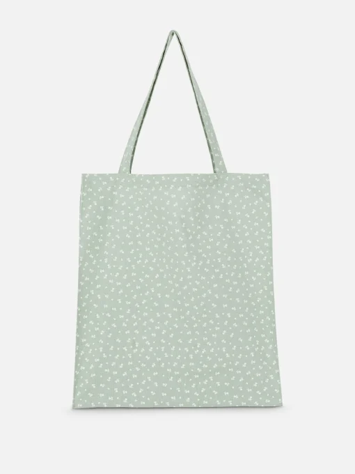 Floral Cotton Canvas Shopper