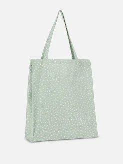 Floral Cotton Canvas Shopper