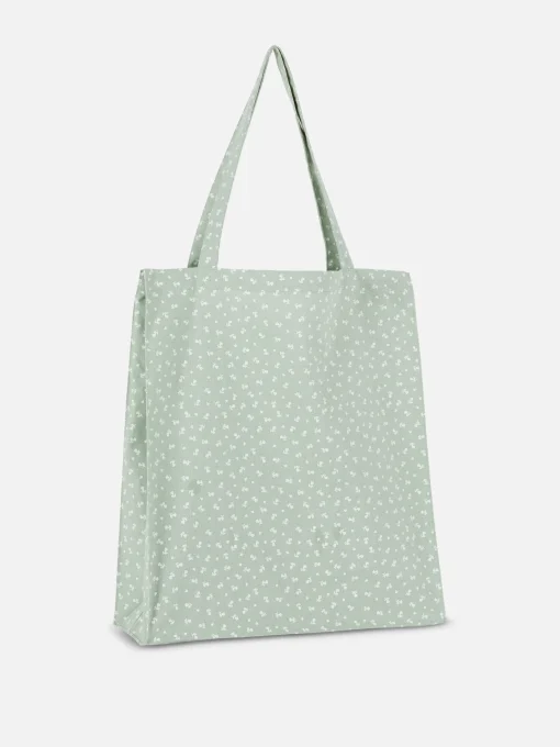 Floral Cotton Canvas Shopper